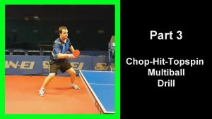 DTT3 - Drilling table tennis part 3 - Chop-Hit-Topspin Multiball Drill   thumbnail