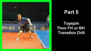 DTT5 - Drilling table tennis part 5 - Topspin then FH or BH thumbnail