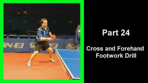 DTT24 - Drilling table tennis part 24 - Cross and forehand footwork drill thumbnail